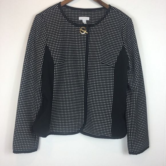Charter Club Jackets & Blazers - Charter Club Polka Dot Blaze